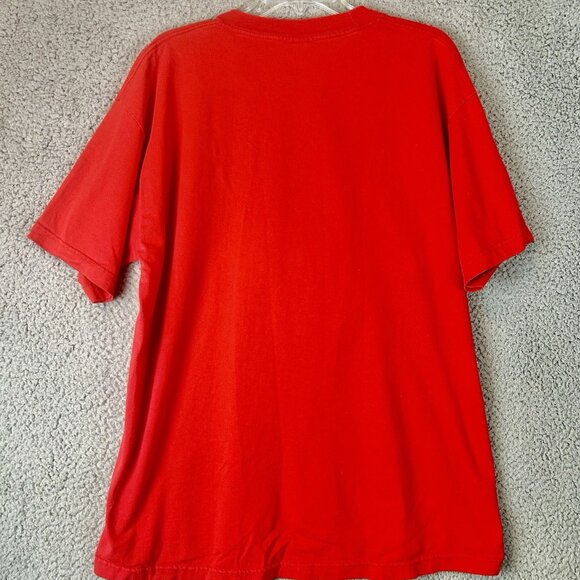 VTG 90s Disney Winnie The Pooh T Shirt XL Red Embroidered Soft Pooh Graphic - Picture 2 of 7